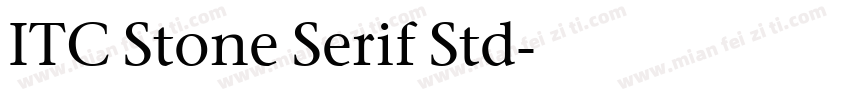 ITC Stone Serif Std字体转换